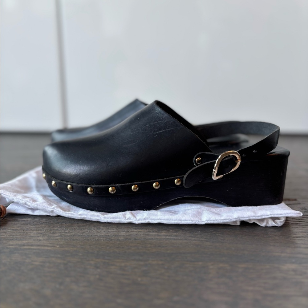 Ancient Greek Sandals - Leather Studded Clogs